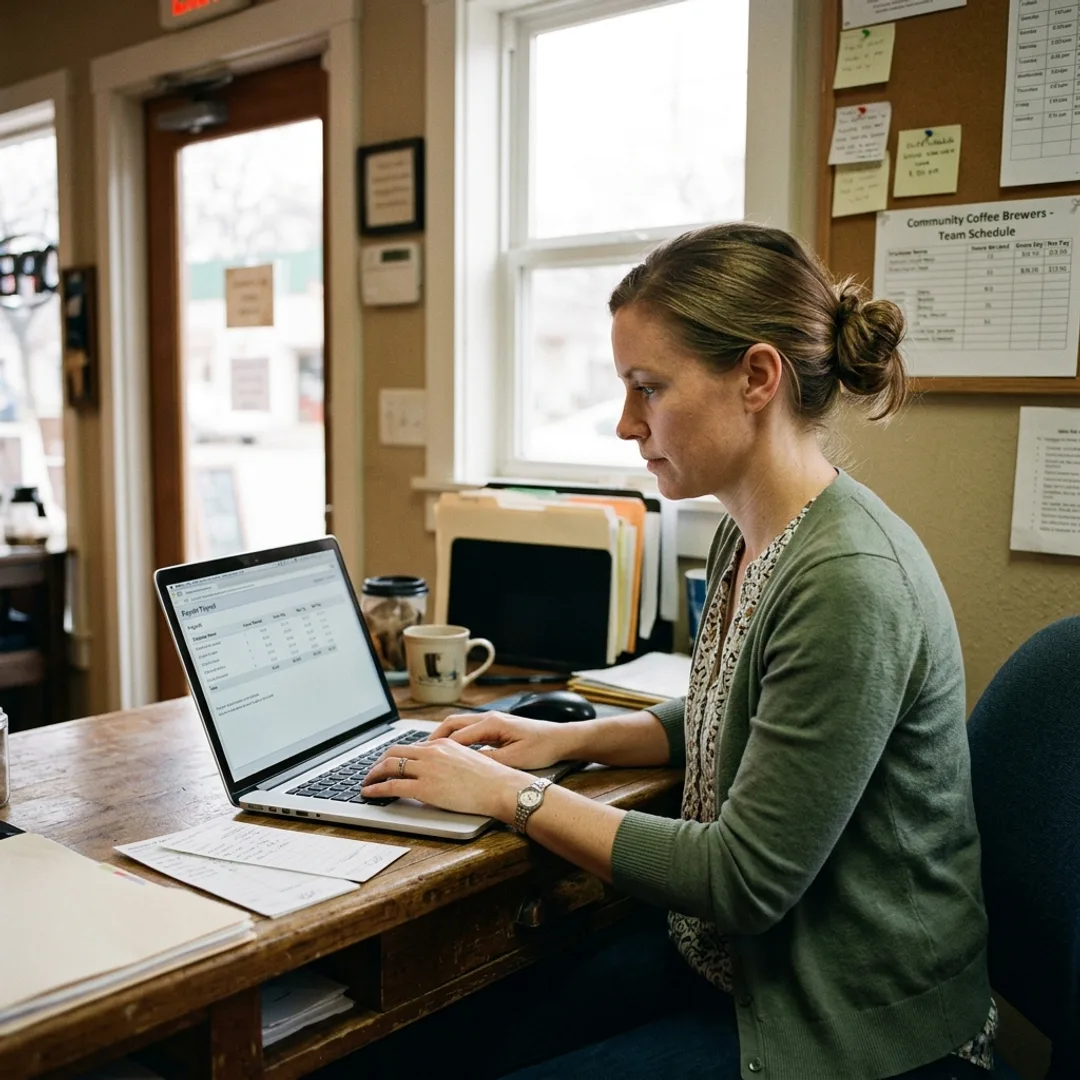 Standard payroll run — direct deposit confirmation screen